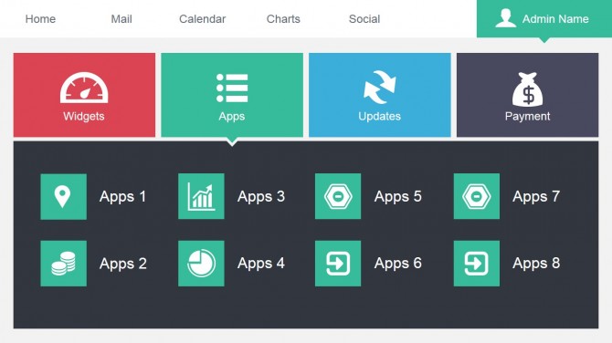 Apps Data Dashboard Slide