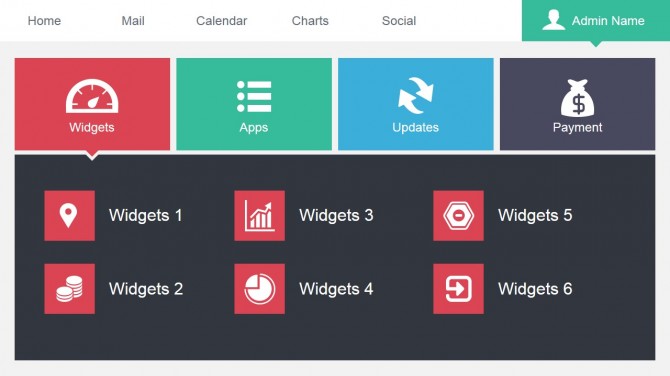 Widget Data Dashboard PowerPoint Slide