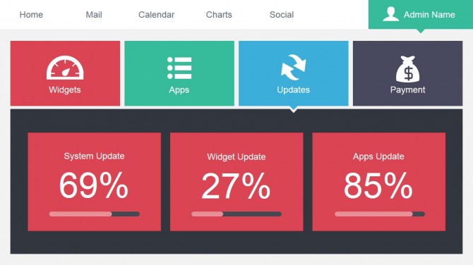 Widget Update App Slide for PowerPoint