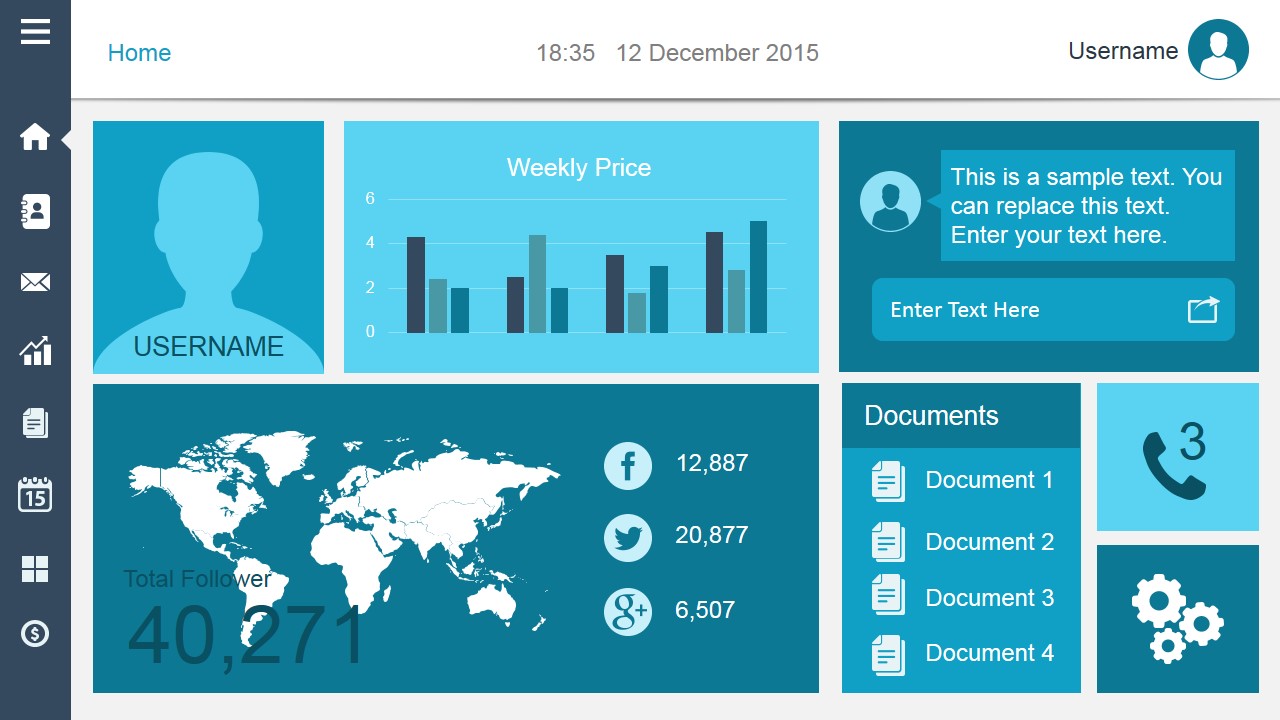 Create Dashboard Slides in PowerPoint using Smart Dashboard